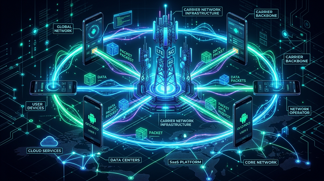 DroidSend Multi-SIM Mesh Architecture